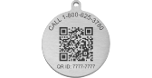 QR Code Classic Ball Chain Medical ID Necklace - Red, Red, pemblem image number 0
